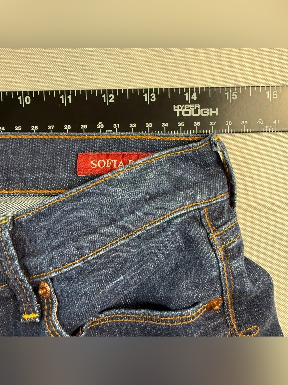Lucky Brand Sofia Bootcut Jeans Womens 6/28 Long Dark Wash Stretch Denim - Picture 12 of 14